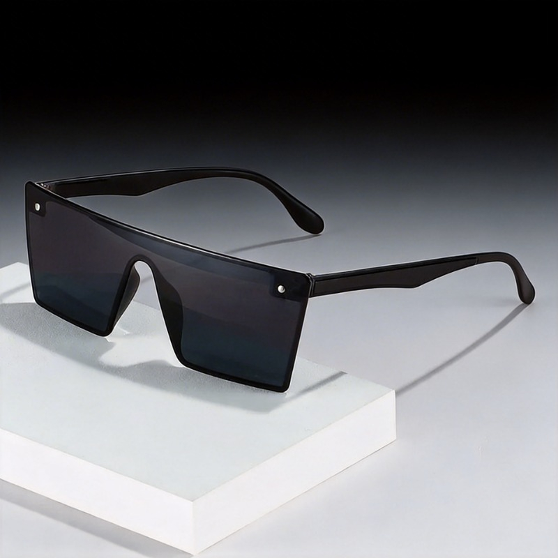 Sunglasses Uv400 - Kacamata Hitam Persegi Baru untuk Wanita