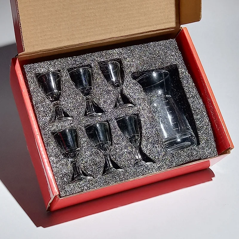 Luxury Gift Set - 7pcs/Set Set Gelas Spirit dengan Dispenser