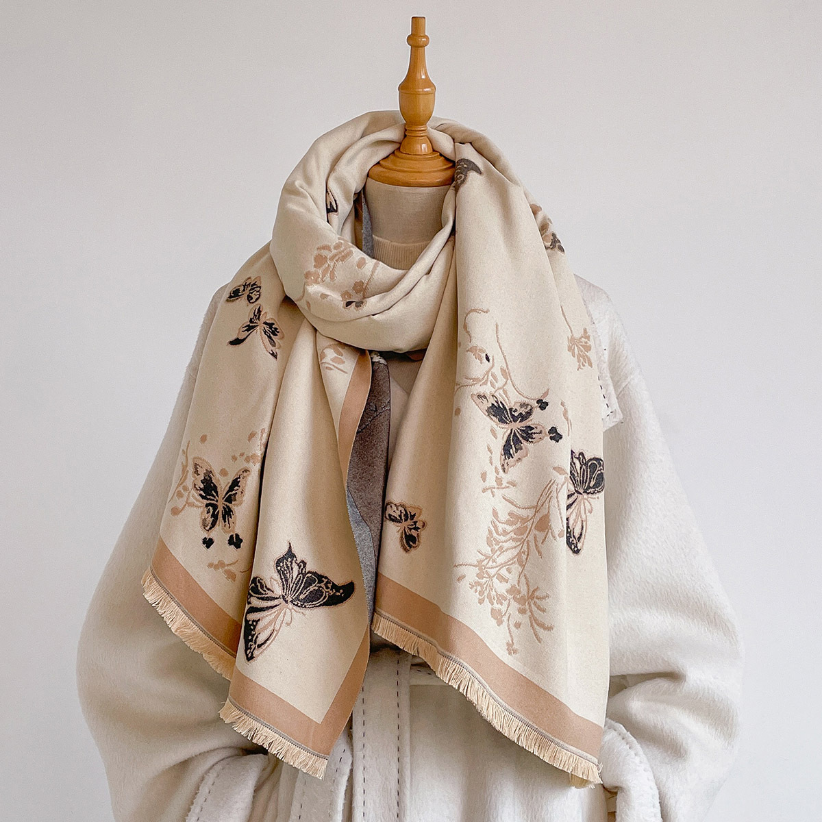 Syal Wanita Imitasi Kasmir Ber - Cashmere Scarf ulasan dan harga