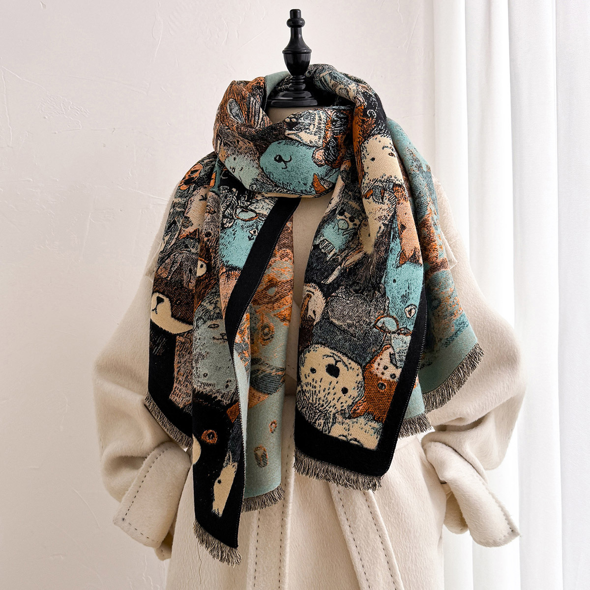 Syal Wanita Imitasi Kasmir Teb - Cashmere Scarf ulasan dan harga