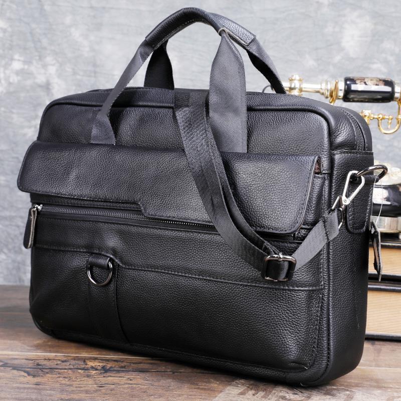 Tas Tangan Kulit Asli Pria Bes - Leather Briefcase ulasan dan harga