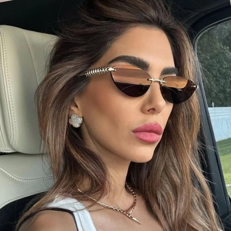 Kacamata Hitam Tanpa Bingkai M - Designer Sunglasses ulasan dan harga