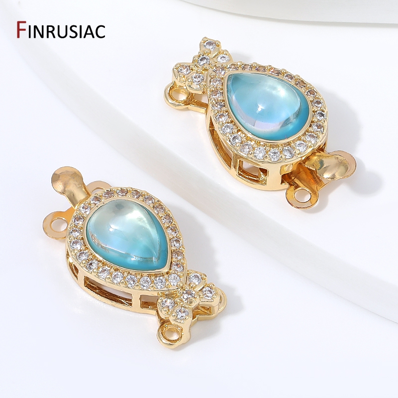 Kancing Kotak Opal Mutiara Ber - Gold Plated Jewelry ulasan dan harga