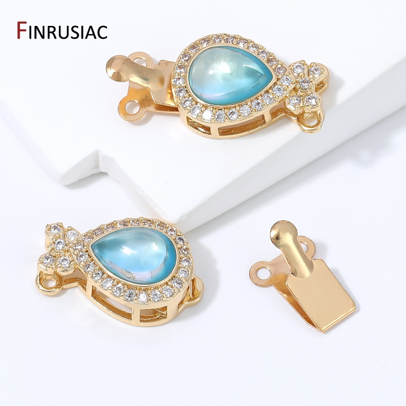 Kancing Kotak Opal Mutiara Ber - Gold Plated Jewelry ulasan dan harga