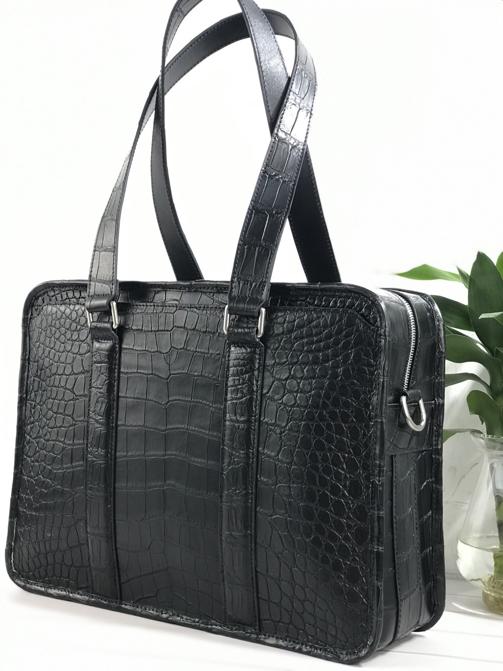 Tas Laptop Kulit Buaya Baru Ta - Leather Briefcase ulasan dan harga