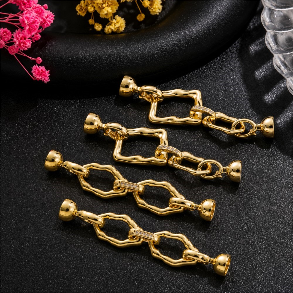 1 Buah Gesper Sambungan Oval S - Gold Plated Jewelry ulasan dan harga