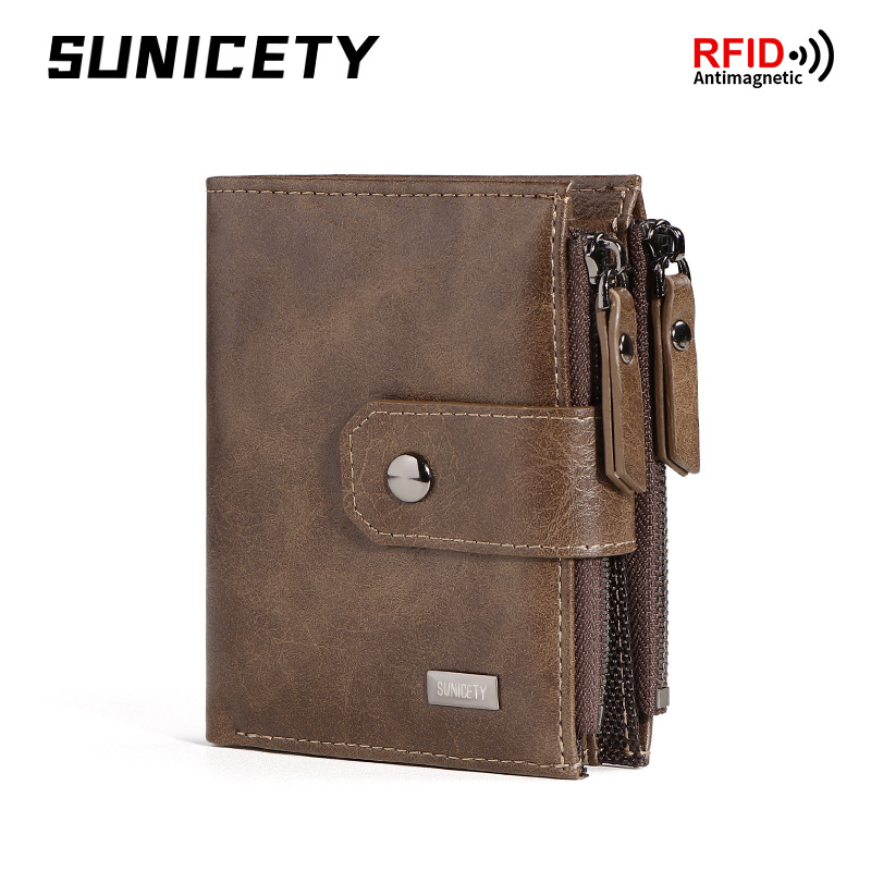 Dompet Kulit Tipis Pendek Anti - Leather Wallet Men ulasan dan harga