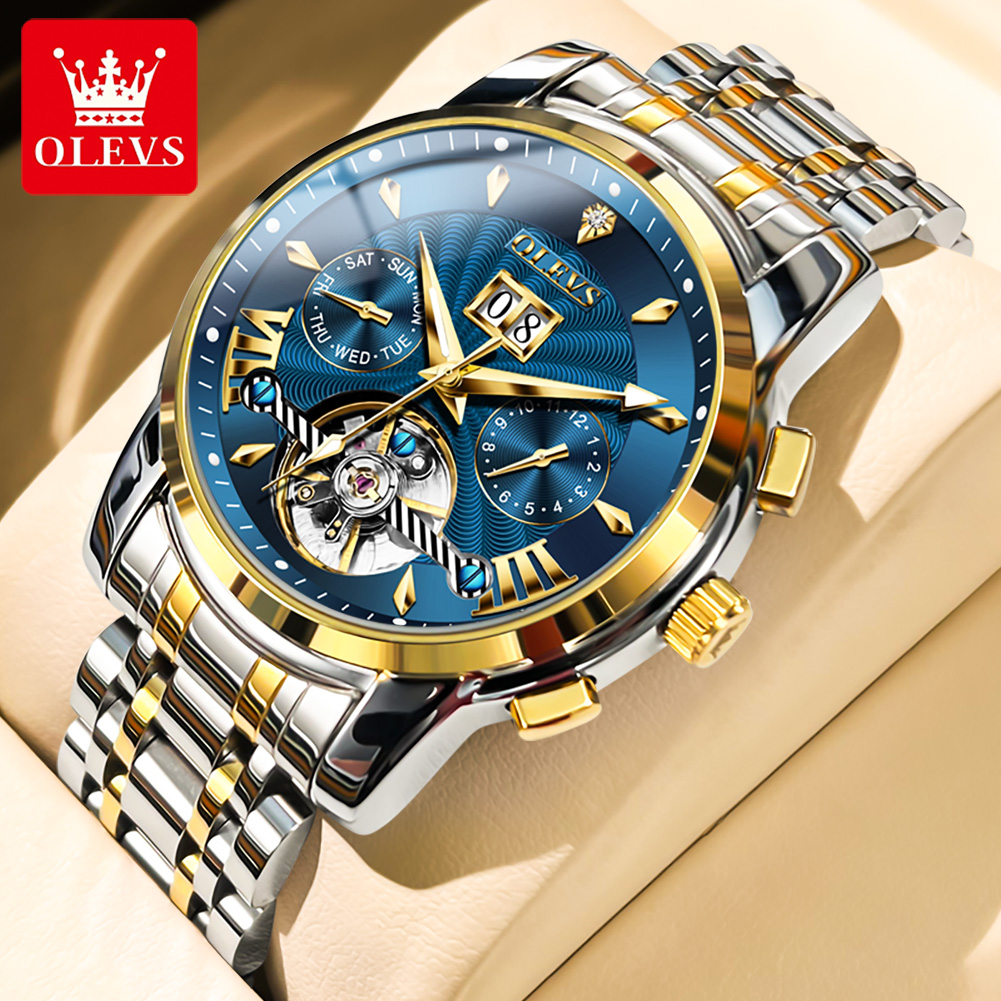 OLEVS Jam Tangan Pria Mewah Fa - Luxury Watch Men ulasan dan harga