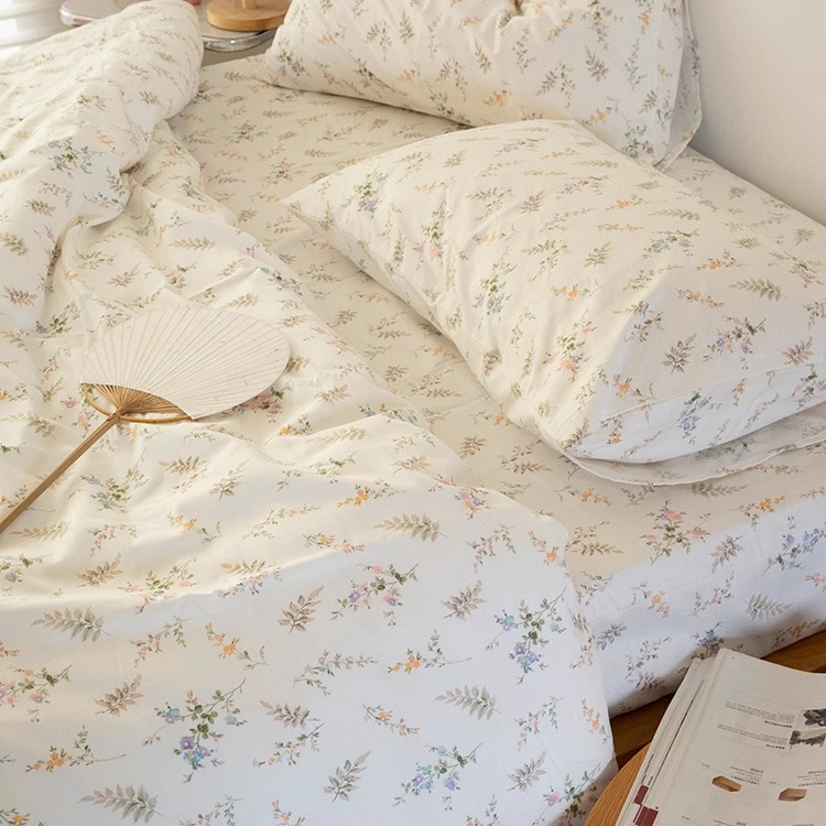 Set Sprei Motif Bunga Pastoral - Silk Pillowcase ulasan dan harga